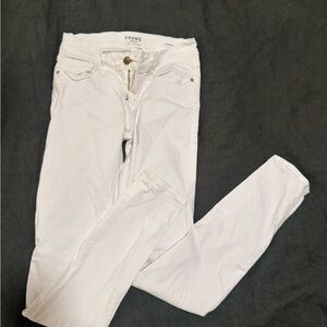Frame Denim Women's Le Skinny de Jean White Skinny Jeans